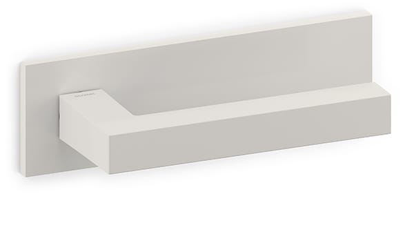 Matt white horizontal plate