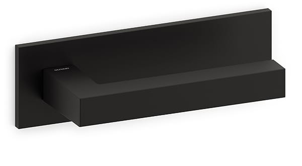 Matt black horizontal plate