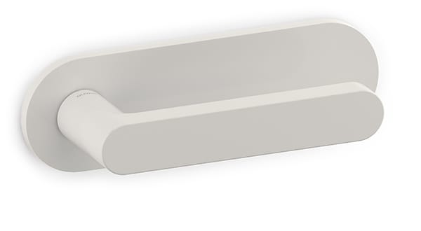 Matt white horizontal plate