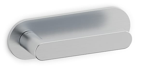 Satin chrome horizontal plate