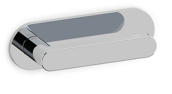 Bright chrome horizontal plate