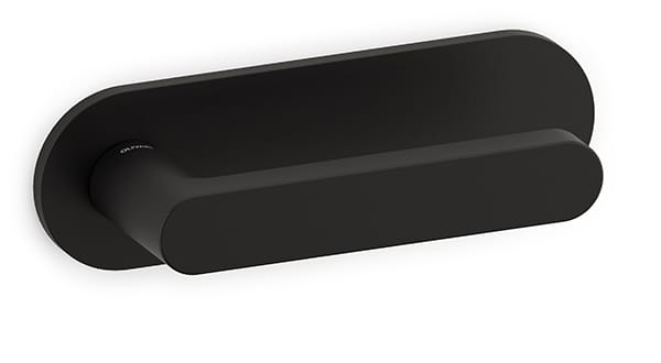 Matt black horizontal plate