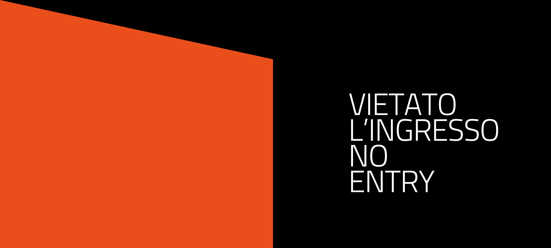 No Entry project at the Arcimboldi Theater